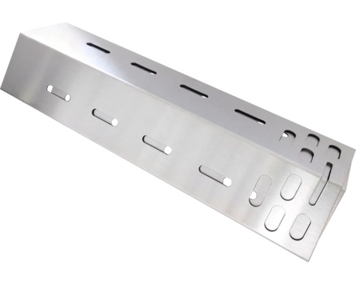 Roestvrijstalen branderafdekking voor grill met sleuven