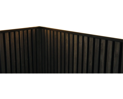 SELIT Eindprofiel voor akoestisch paneel black 2000x80x20 mm Houten bekleding met lattenstructuur voor binnenshuis