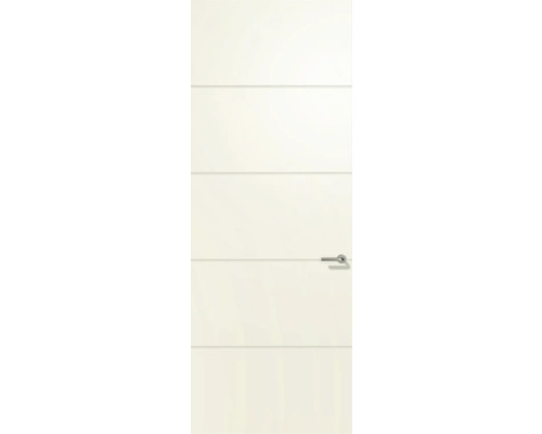 BERKVENS Binnendeur Verdi Line 680 Stomp links wit afgelakt 250,7 x 87,6 cm Gladde binnendeur met horizontale sierlijnen en deurkruk