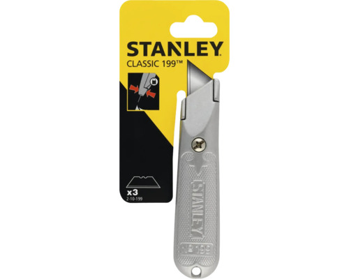 Stanley Logo CLASSIC 199 universeel mes met drie reservemesjes