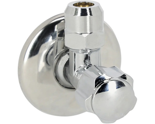 Hoekstopkraan van metaal voor sanitaire installaties