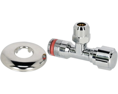 Hoekstopkraan met rozet