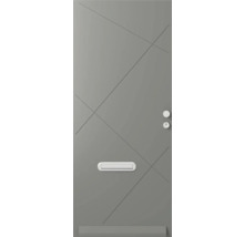 Voordeur met brievenbus, slot en strak design