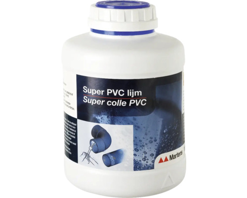 Super PVC lijm in een witte fles