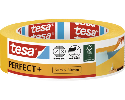 Tesa Perfect Plus schilderstape 50 meter bij 30 millimeter