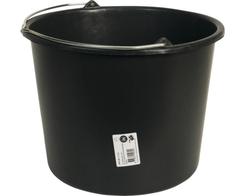 Kunststof emmer met metalen handvat, inhoud 20 liter