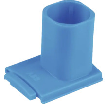 Blauwe kunststof houder
