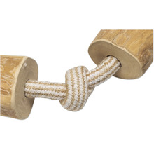 Hondenspeelgoed van hout en touw