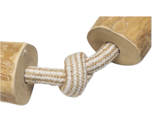 Hondenspeelgoed van hout en touw