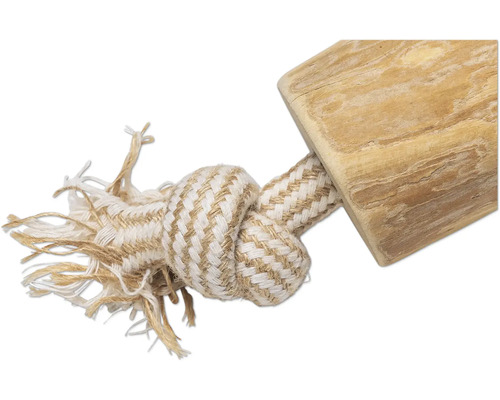 Hondenspeelgoed van hout en touw