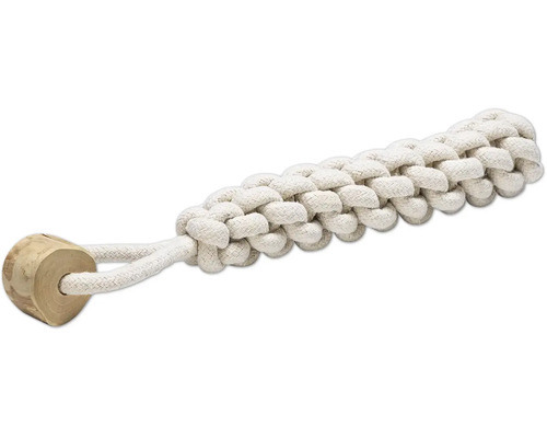 Katoenen touw hondenspeelgoed met hout