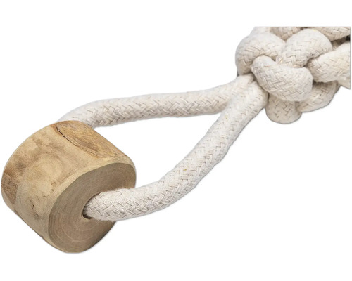 Hondenspeelgoed van katoenen touw en hout
