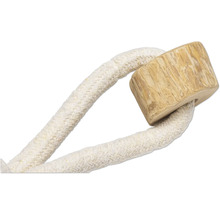 Badborstel met houten handvat en koord