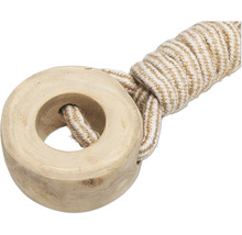 Speelgoed voor honden van hout met touw