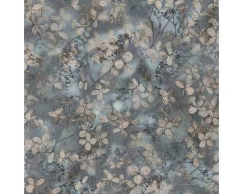 Textielbehang met hortensiamotief
