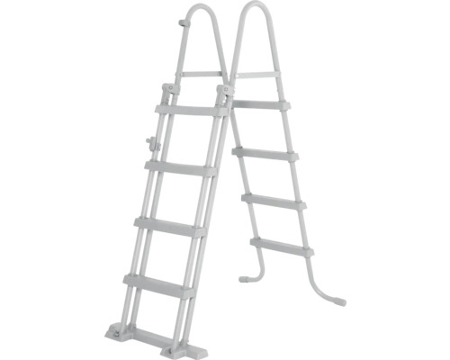 Zwembadladder met treden voor toegang tot het zwembad