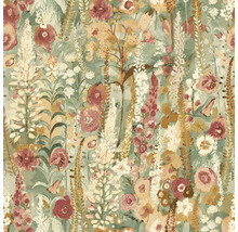 Behang met bloemmotief