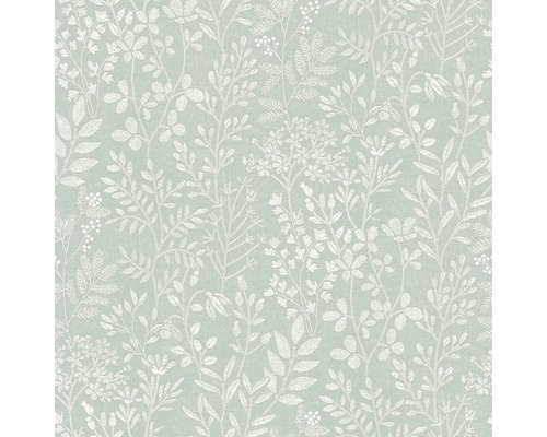 GRANDECO Vliesbehang bloemen grijs Behang met bloemmotief