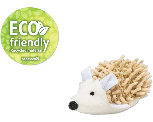 "Egelspeelgoed van gerecycled materiaal met het symbool ""Milieuvriendelijk"""