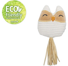 Uil kattenspeelgoed van gerecycled materiaal met Beeztees logo
