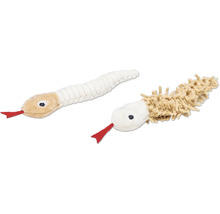 Twee speelgoedslangen voor huisdieren