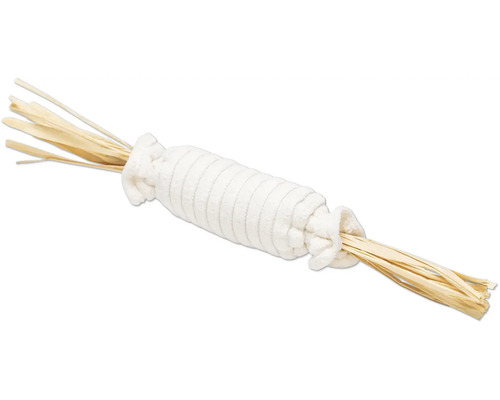 Decoratieve bundel van stro, omwikkeld met stof