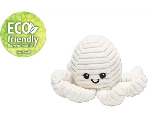 Knuffel octopus met Eco Friendly keurmerk van gerecycled materiaal