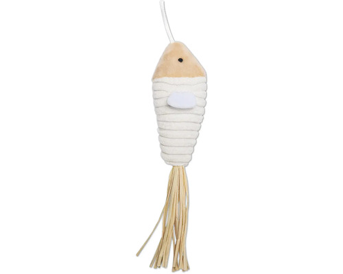 Speelgoed voor katten in visvorm met rotan franjes