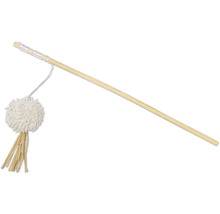 Kathenhengel met pompon en houten stok