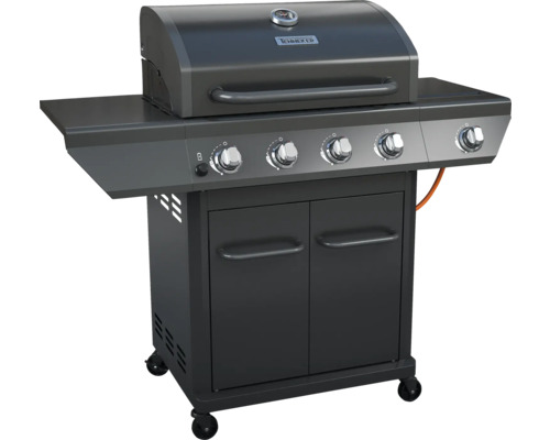 Gasbarbecue met vier branders, opbergruimte en onderkast