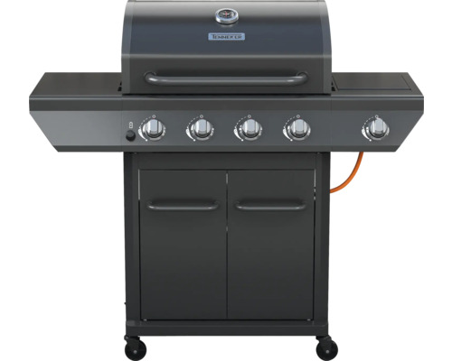 Tenneker gasbarbecue met vier branders, thermometer en onderkast