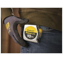 Stanley rolmaat PowerLock 10 meter aan riem