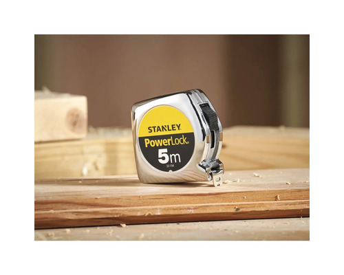 Stanley rolbandmaat Powerlock, 5 meter lengte