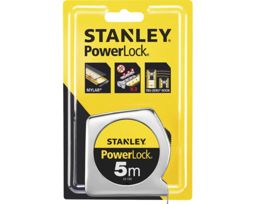 Stanley PowerLock rolmaat, 5 meter