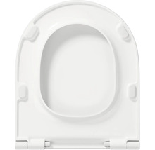 Witte toiletbril van kunststof, bovenaanzicht