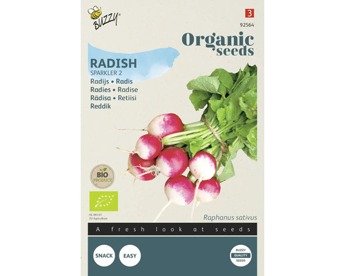 BUZZY Groentezaden Radijs Sparkler 2 biologisch