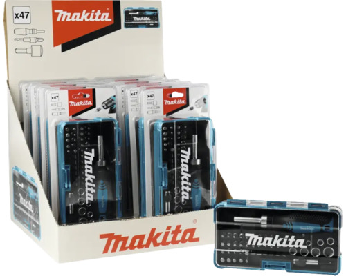 Makita bitset met 47 delen in verkoopverpakking
