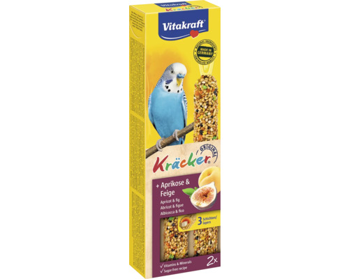 Vitakraft Kräcker vogel snacks met abrikoos en vijg, 2 stuks