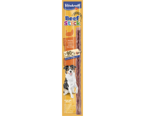 VITAKRAFT Hondensnack, beefstick met kalkoen Vitakraft Beef Stick voor honden met kalkoen