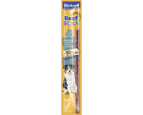 VITAKRAFT Hondensnack, beefstick junior met mineralen