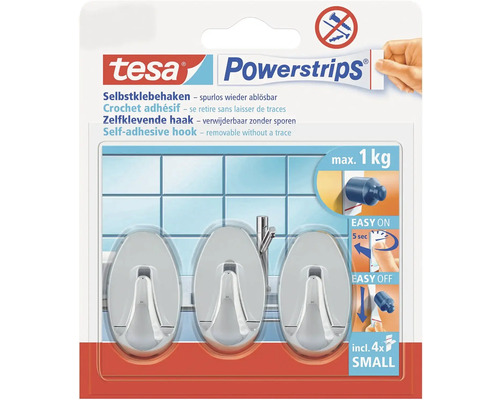 Tesa Powerstrips zelfklevende haken tot maximaal 1 kilogram draagvermogen