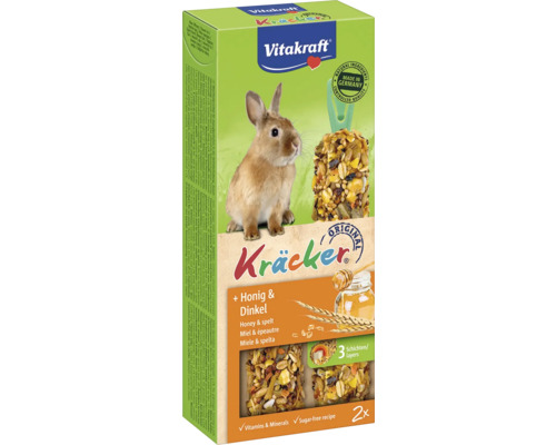 Vitakraft Kräckers voor knaagdieren, honing en spelt
