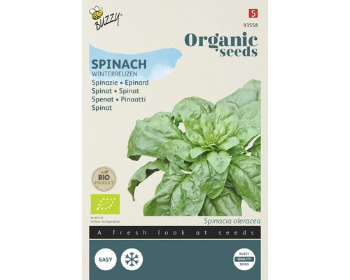BUZZY Groentezaden Spinazie Securo biologisch Buzzy Spinazie Winterreuzen biologisch zaadpakket