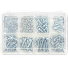 Assortimentsdoos met schroeven, moeren en ringen