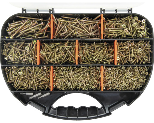 Assortimentsdoos met schroeven en bits