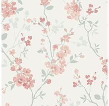 Behang met bloemmotief