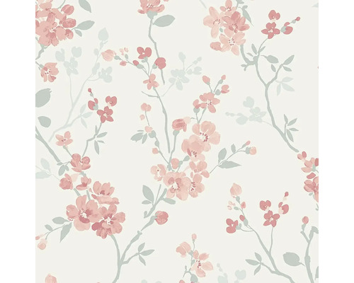 Behang met bloemmotief