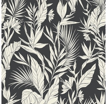Behang met tropisch plantenpatroon