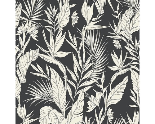 Behang met tropisch plantenpatroon