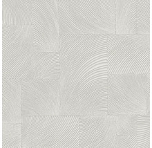 Behang met abstract, gebogen lijnenpatroon